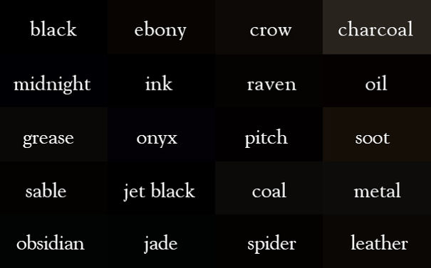 Writer Creates "Color Thesaurus" To Help You Correctly Name Any Color Imaginable