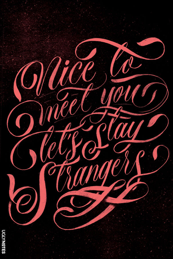 8 Hand Lettered Greeting Cards From Horrible People 8 Hand Lettered Greeting Cards From Horrible People