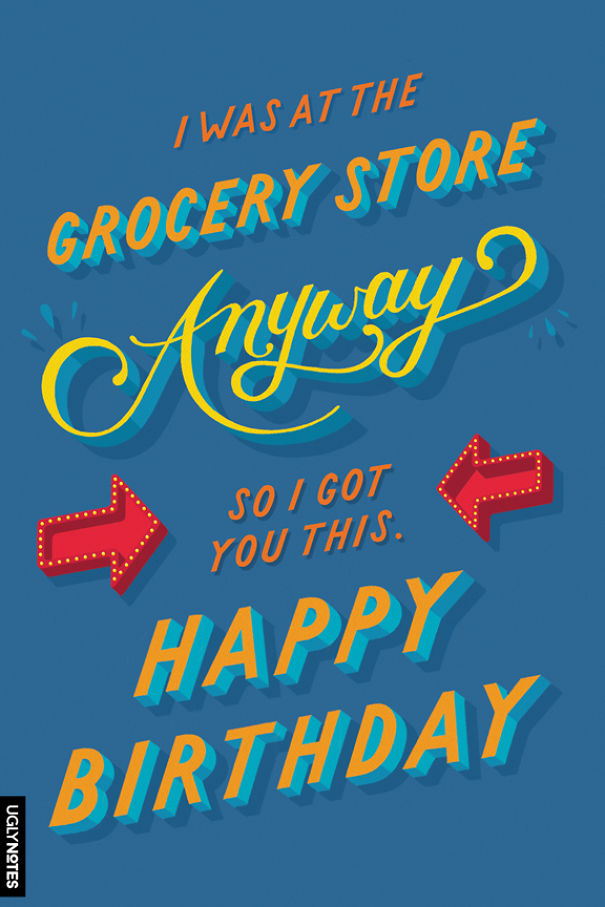 8 Hand Lettered Greeting Cards From Horrible People 8 Hand Lettered Greeting Cards From Horrible People