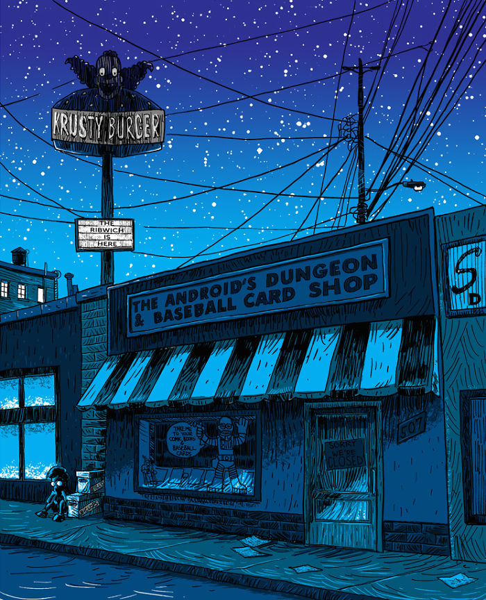 The Simpsons' Springfield Illustrated As A Deadbeat Town The Simpsons' Springfield Illustrated As A Deadbeat Town