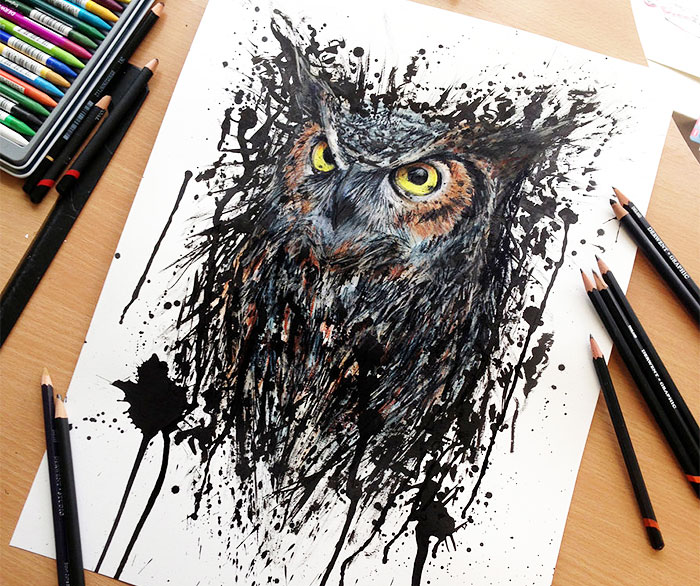 Expressive Pencil Drawings By Dino Tomic