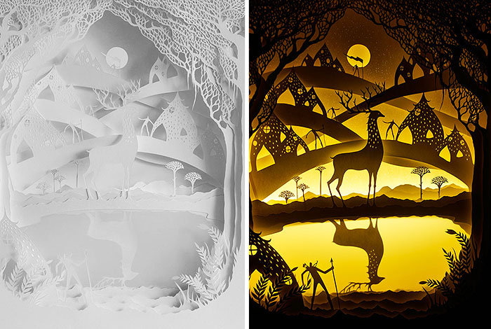 Fairytales Come To Life In New Papercut Light Boxes by Hari & Deepti
