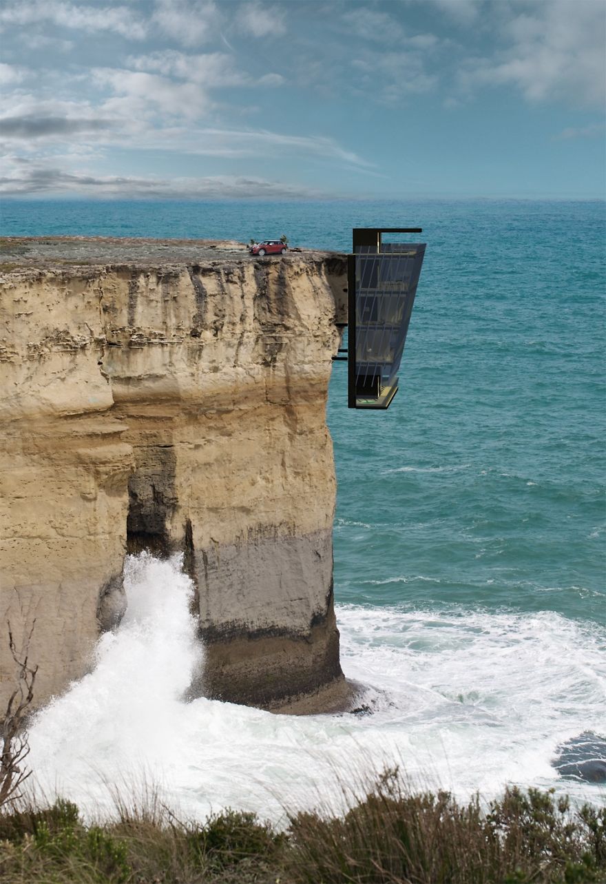 Extraordinary Vacation Home In Australia Clings To Cliff For Dear Life Extraordinary Vacation Home In Australia Clings To Cliff For Dear Life