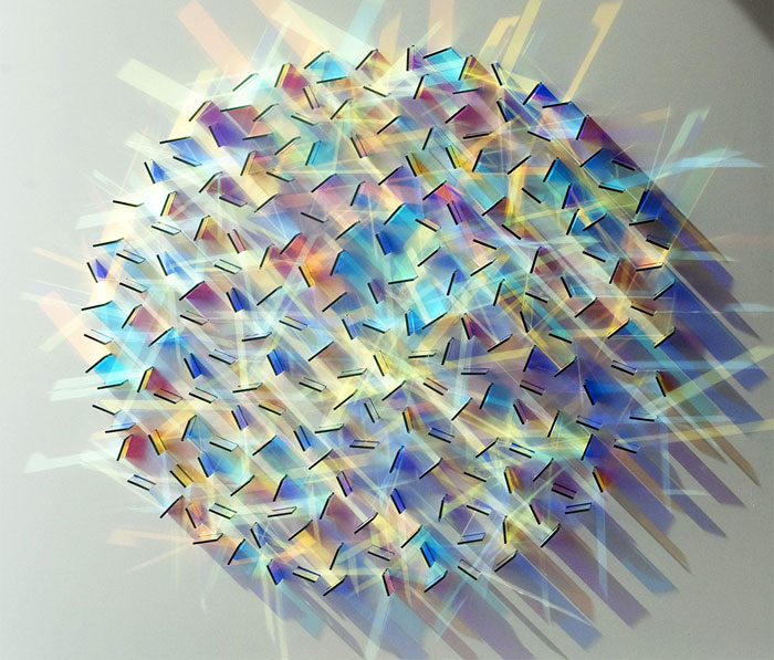 Dazzling Colored Glass and Light Installations By Chris Wood