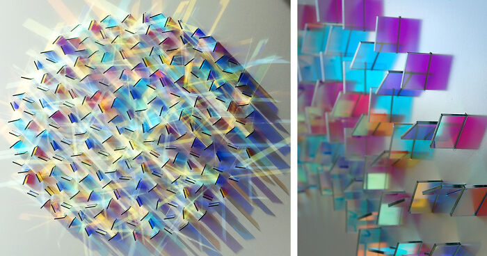 Dazzling Colored Glass and Light Installations By Chris Wood