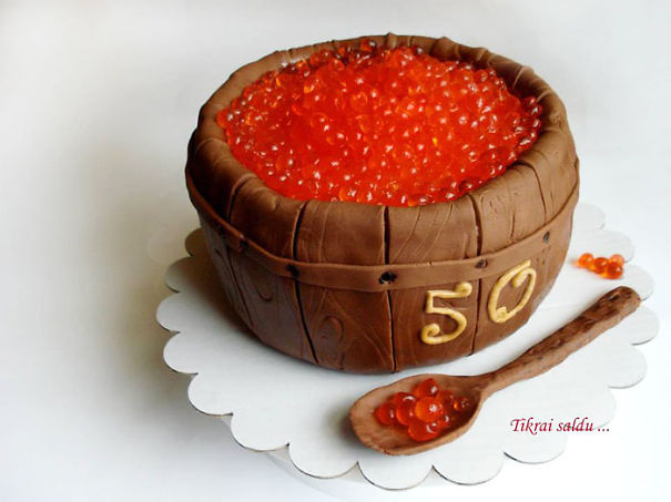 Red Caviar Cake