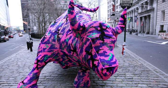 Crochet Street Art By Olek