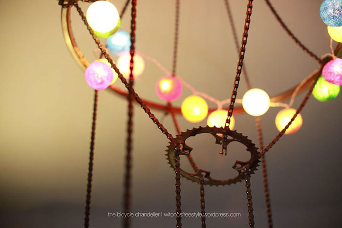 DIY Chandelier From My Old Bicycles’ Parts