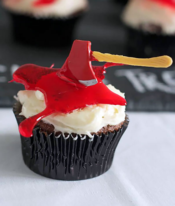 Ax Murderer Halloween Cupcakes