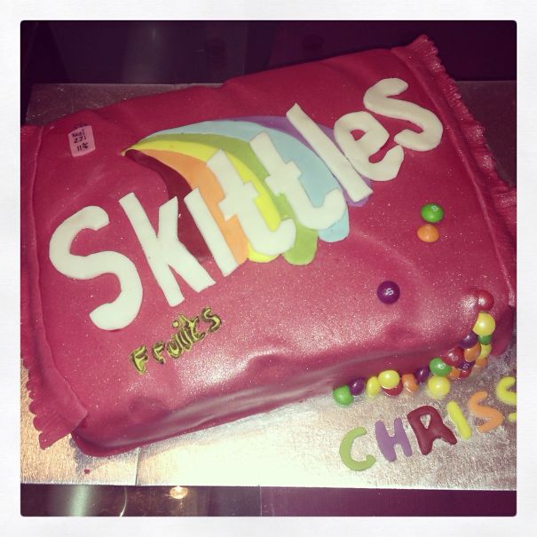 Skittles Cake