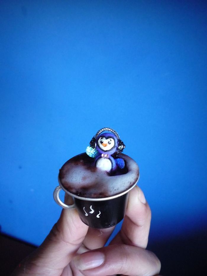 Miniature Stories On A Coffee Capsule Miniature Stories On A Coffee Capsule