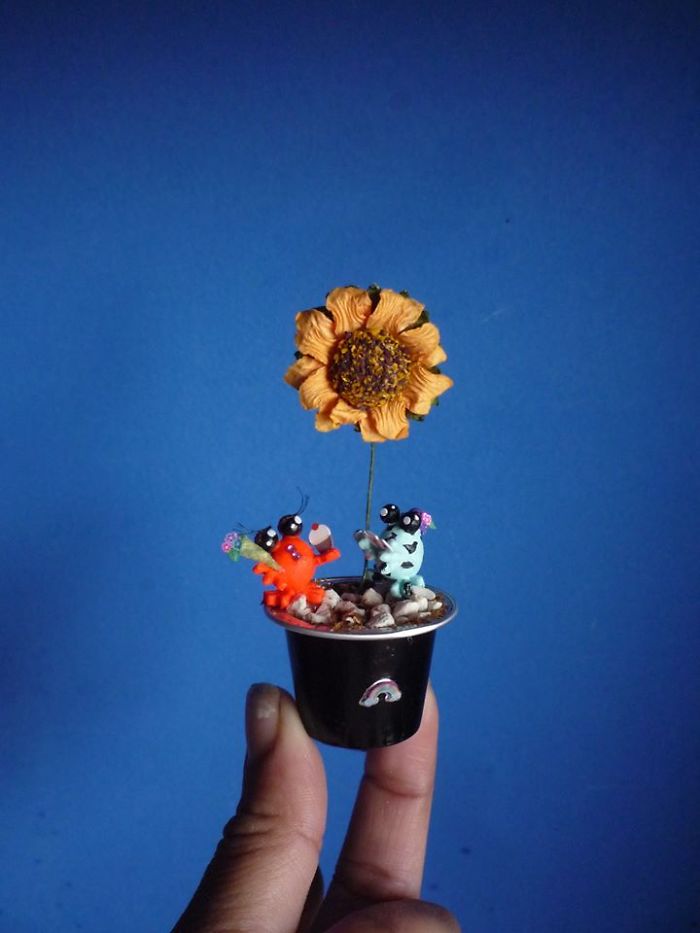 Miniature Stories On A Coffee Capsule Miniature Stories On A Coffee Capsule