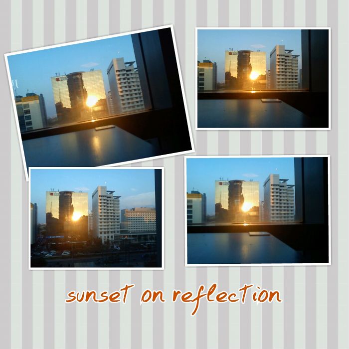 Reflected From My Desk