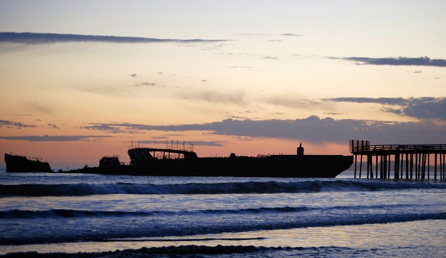 S.s.. Palo Alto Aka The Cement Ship, Seacliff State Beach, Aptos, Ca