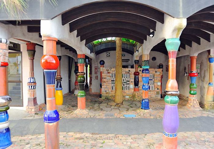Hundertwasser Toilets In Kawakawa, New Zealand