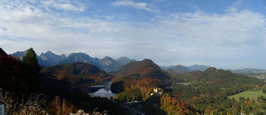 Alpsee And Schloss Hohenschwangau, Bavaria, Germany