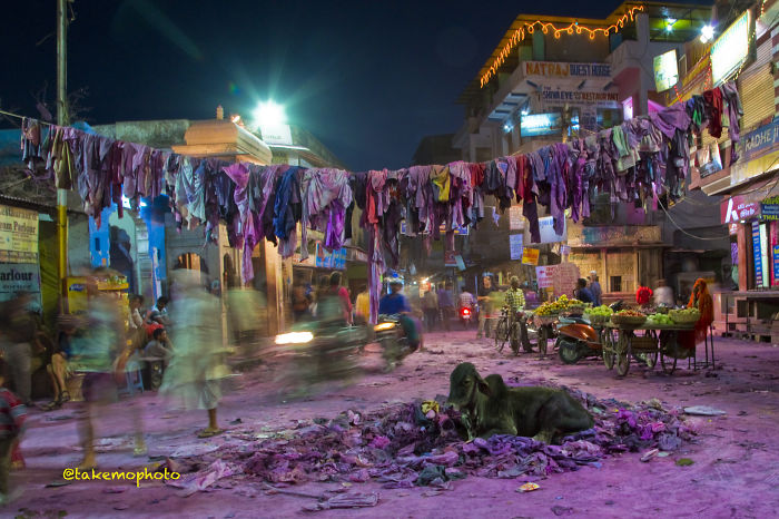 India Holi Festival Final Curtain In Pushkar, Rajasthan