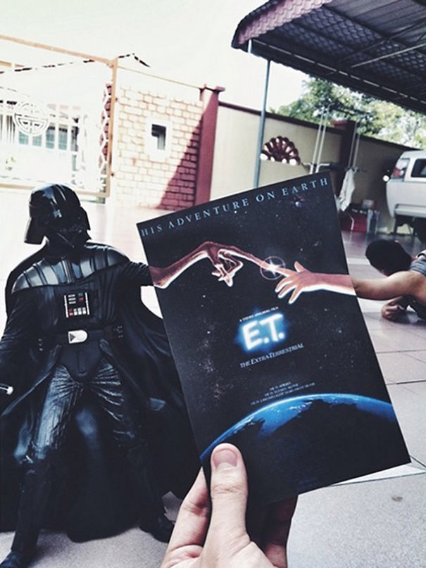 Guy Mashes Famous Movie Posters With Real People Guy Mashes Famous Movie Posters With Real People