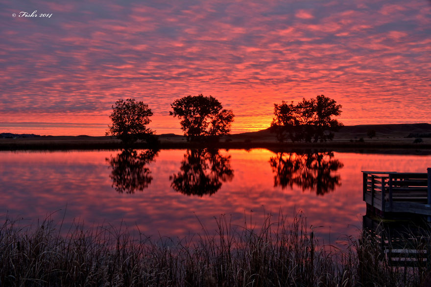 October Sunrise At The Fishing Hole