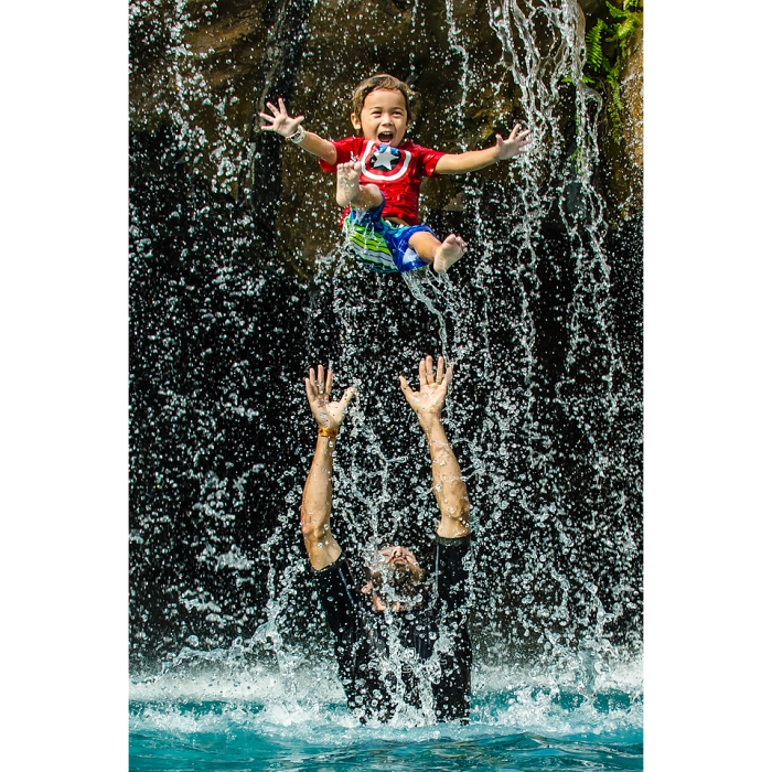 Grand Wailea, Maui Waterfall Fun.