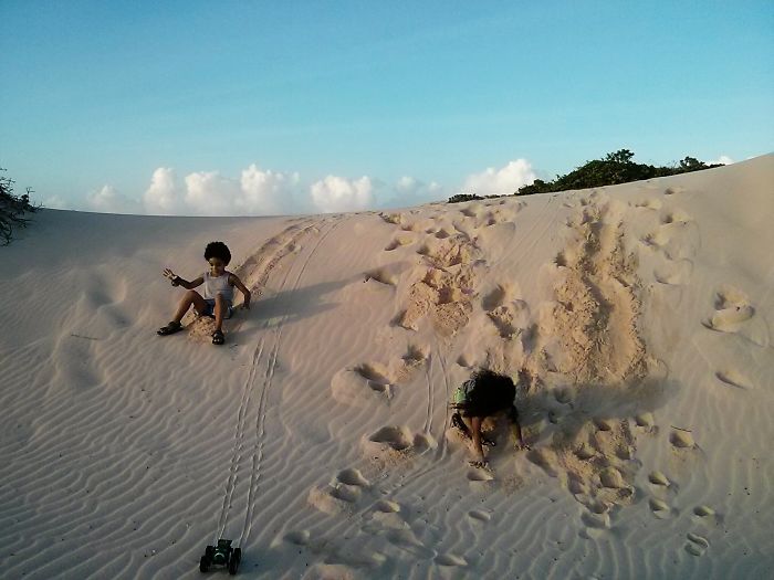 Loving The Sand Dunes Of Aruba