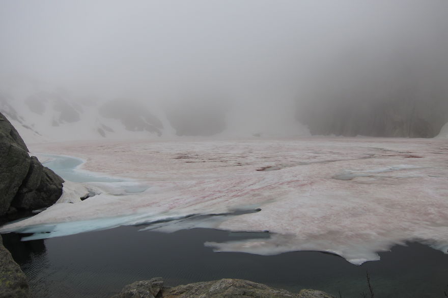 Frozen Mountain Lake