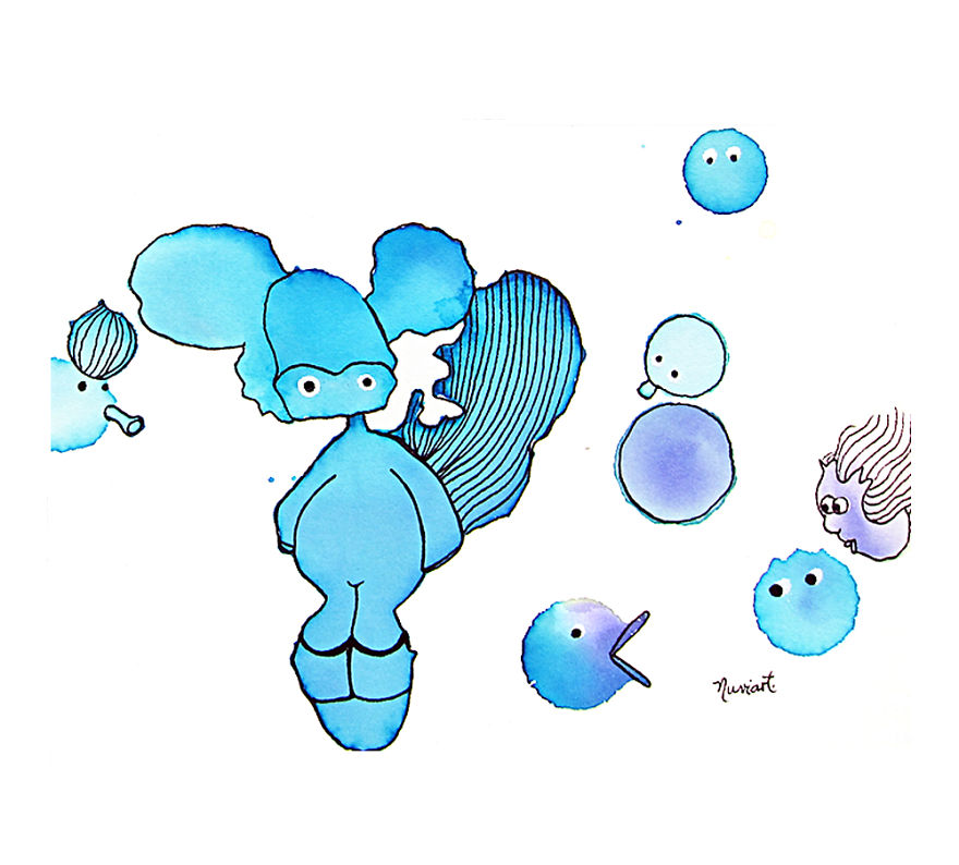 Imagino: I Turn Watercolor Splashes Into Cute Characters Imagino: I Turn Watercolor Splashes Into Cute Characters