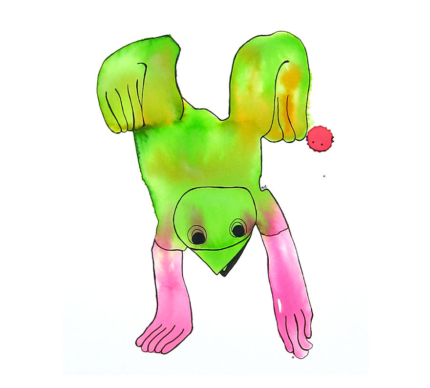 Imagino: I Turn Watercolor Splashes Into Cute Characters Imagino: I Turn Watercolor Splashes Into Cute Characters