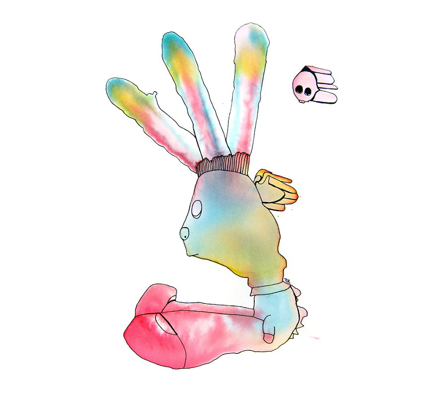 Imagino: I Turn Watercolor Splashes Into Cute Characters