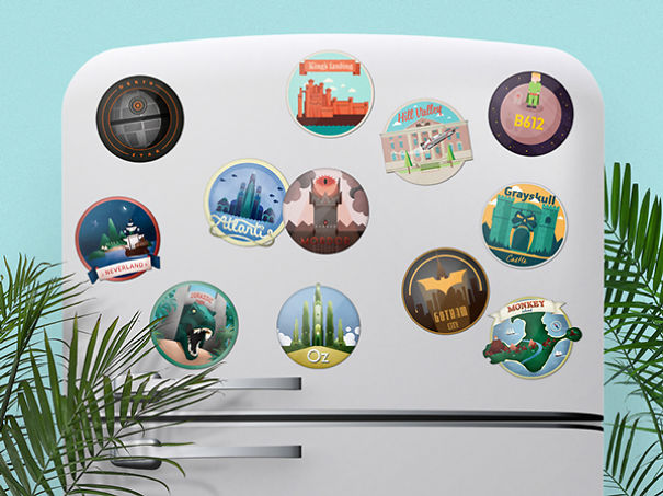 Impossible Magnets: A Lovely Collection Of Souvenirs From Places You'll Never Visit.