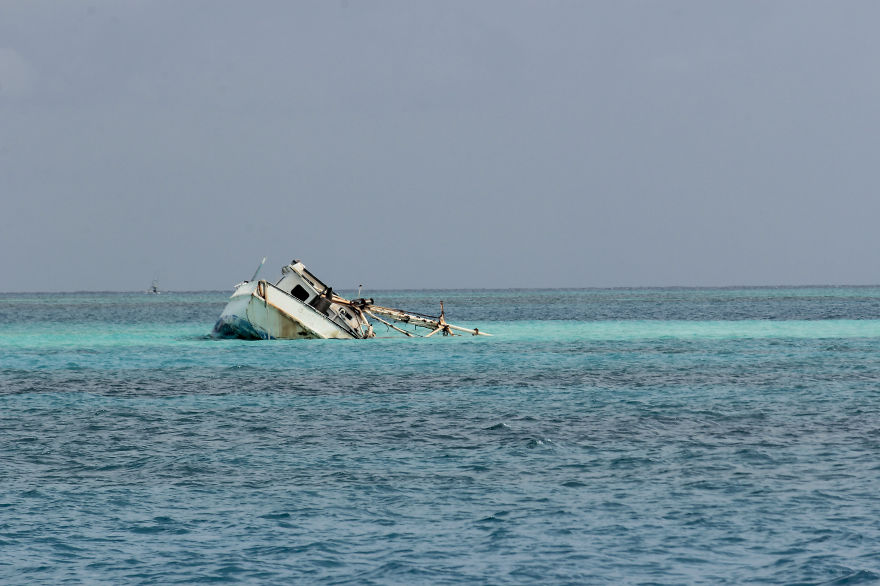 En El "mar De Los 7 Colores" San Andrés Islas Colombia.