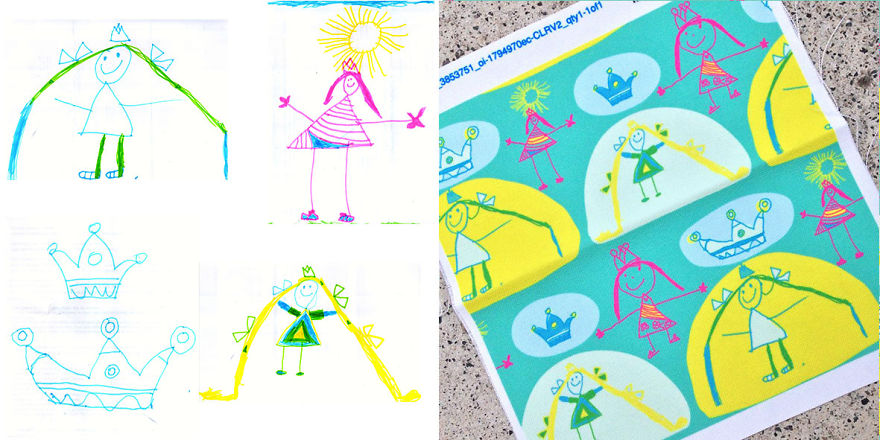 Designer Mum Turns Her 4-Year-Old Daughter’s Drawings Into Surface Patterns Designer Mum Turns Her 4-Year-Old Daughter’s Drawings Into Surface Patterns