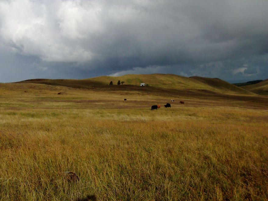 House On Dormant Volcano Tere Vaka, Easter Island