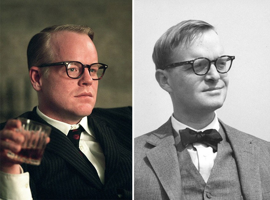 Philip Seymour Hoffman as Truman Capote in Capote