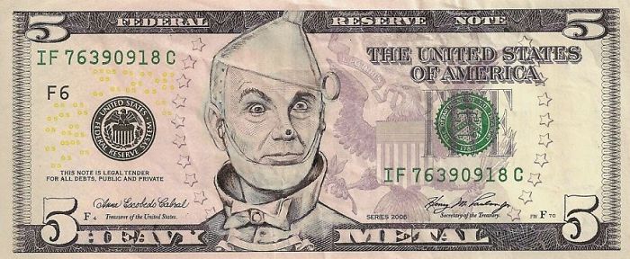 Dollar Bills Turned Into Portraits Of American Icons