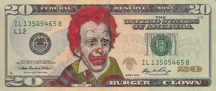 Dollar Bills Turned Into Portraits Of American Icons