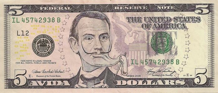 Dollar Bills Turned Into Portraits Of American Icons