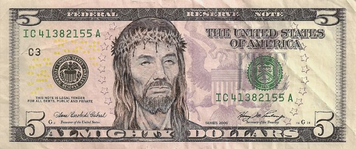 Dollar Bills Turned Into Portraits Of American Icons