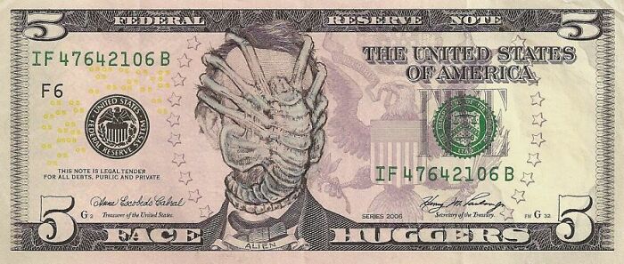 Dollar Bills Turned Into Portraits Of American Icons