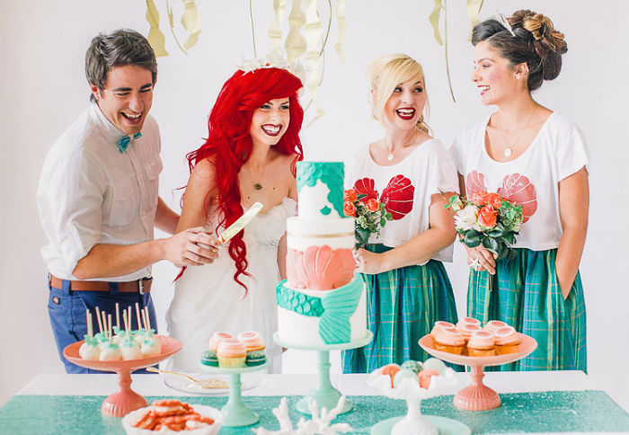 Little Mermaid-Themed Wedding For Your Inner Disney Geek