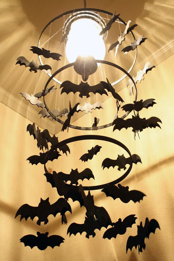 Spooky Bat Chandelier