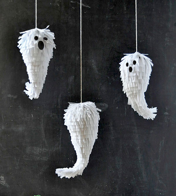 Paper Ghost Pinatas