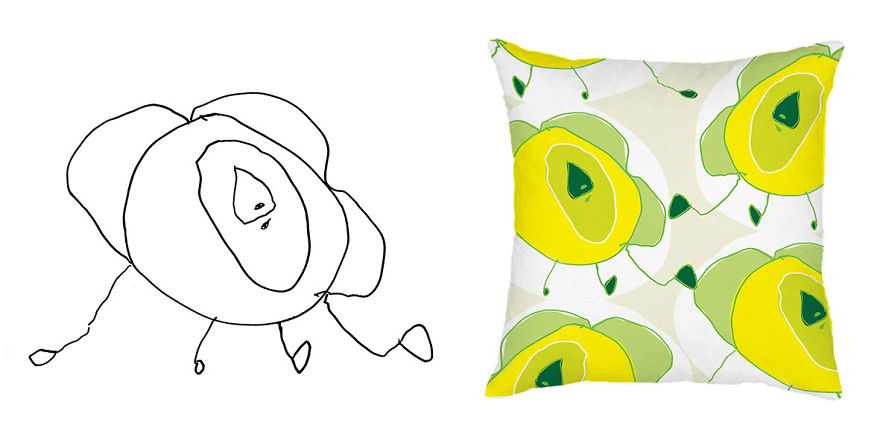 Designer Mum Turns Her 4-Year-Old Daughter’s Drawings Into Surface Patterns Designer Mum Turns Her 4-Year-Old Daughter’s Drawings Into Surface Patterns