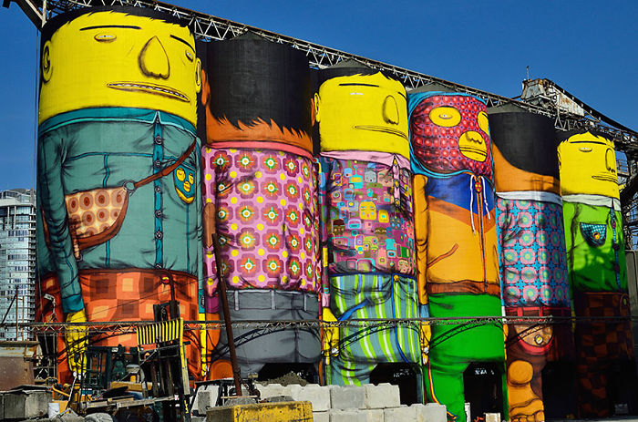 70 Ft Silos In Vancouver, Canada