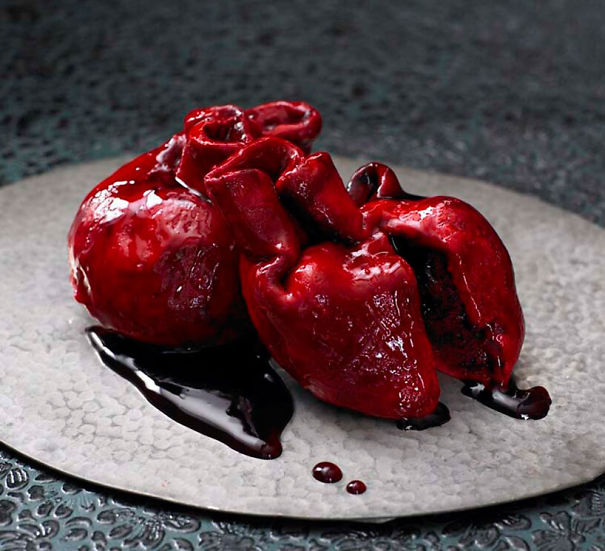 Red Velvet Heart Cake