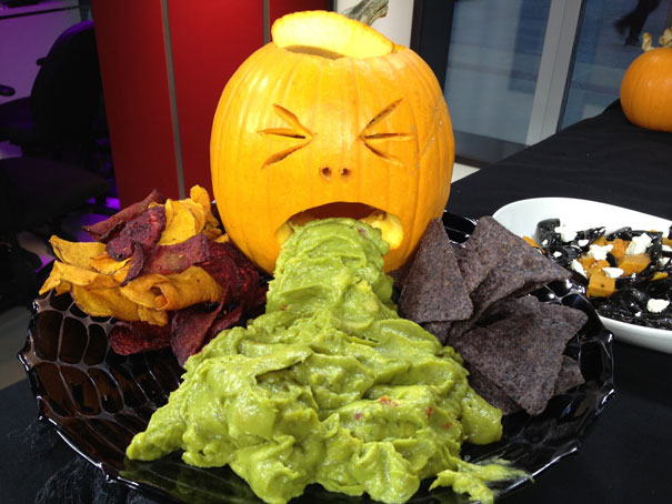 Guacamole Puking Pumpkin