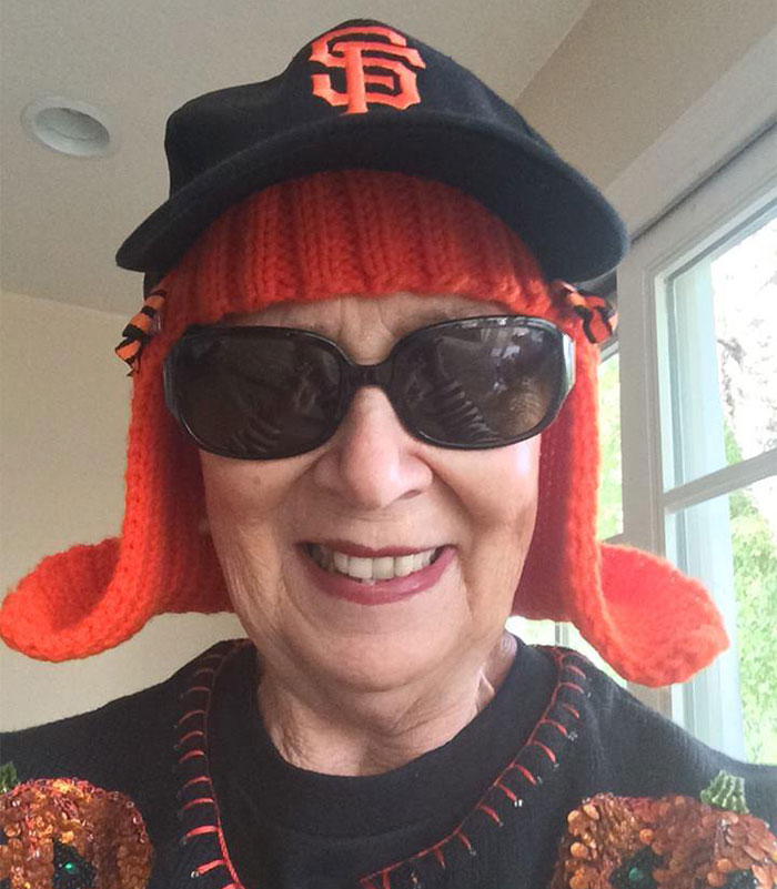 Grandmother Battling Cancer Knits Herself New Hair