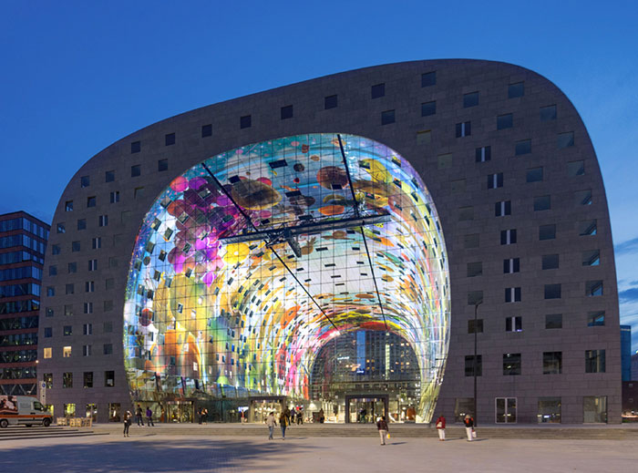 A Spectacular 36,000 Sq Ft Mural Decorates This Newly-Opened Market Hall In Rotterdam