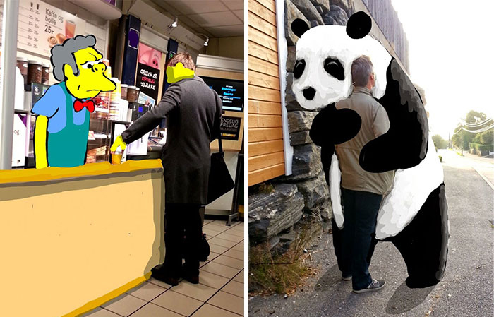 I Photograph Strangers On The Streets And Doodle Over Them