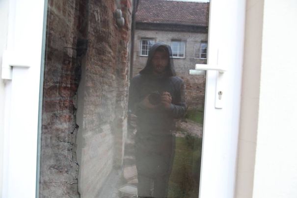 Innocent Mirror Selfie With A Fancy Camera Somewhere In A Old Town